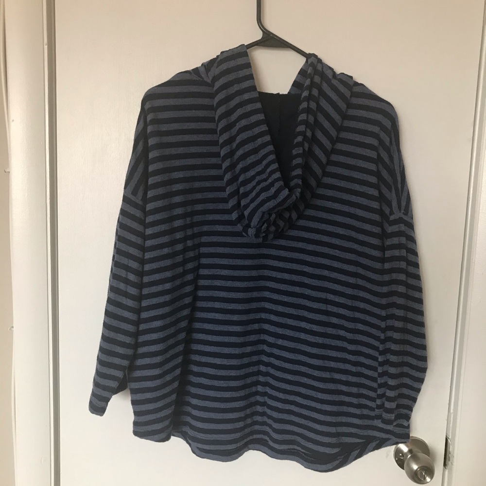 Chaps Hooded Striped Sweater - Size XL - Picture 4 of 10